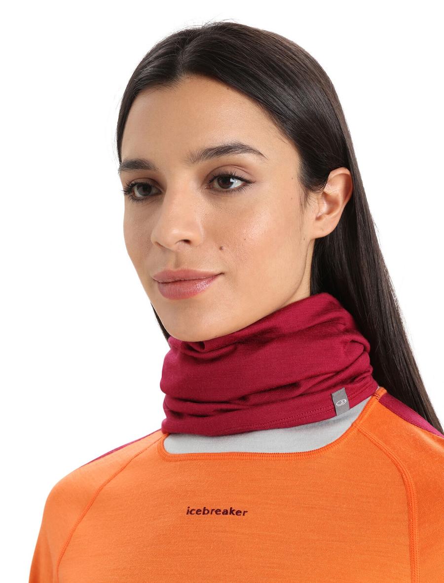 Szaliki Icebreaker Unisex Merino Flexi Chute Męskie Różowe | PL 1877WNBY